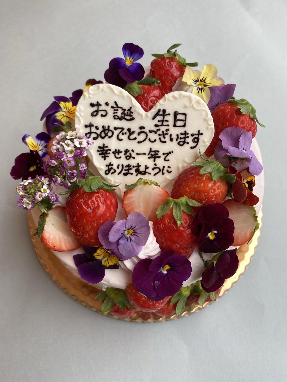 エディブルフラワーデコレーション A I Mille Feuille